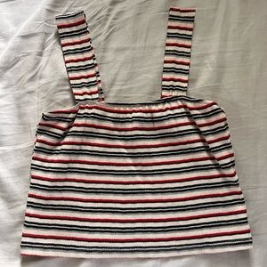 Striped Cropped Tank Top from PacSun